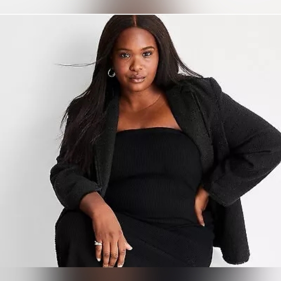 Future Collective x Jenny K. Lopez Bouclé Frayed Edge Blazer – Size 1X - Picture 3 of 12